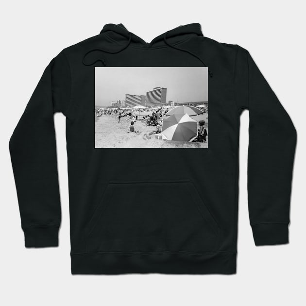 Vintage Beach Day at Durban Beach Hoodie by In Memory of Jerry Frank